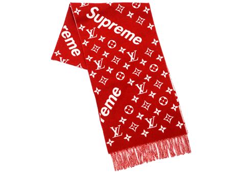 supreme louis vuitton scarf price|Louis Vuitton scarf for women.